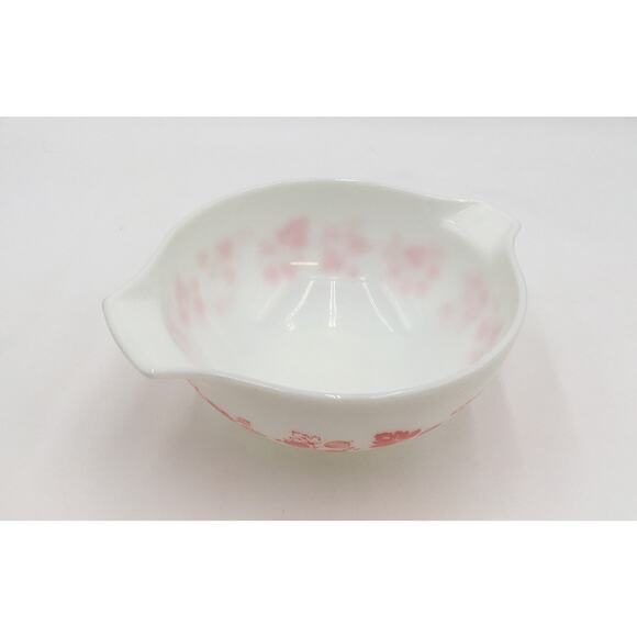 Vintage Pyrex Pink Gooseberry 443 2.5qt Cinderella Mixing Bowl EUC - Picture 2 of 4